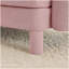 Repose-pieds Lucas - polyester - rose-737119585