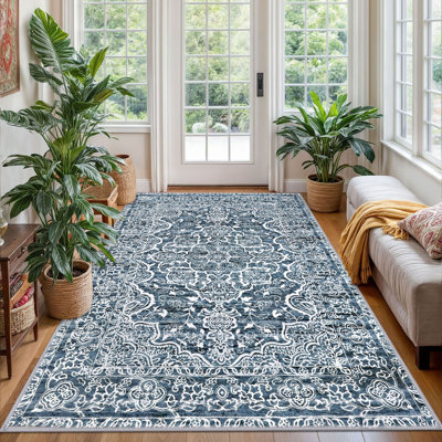  Tapis lavables à la machine avec envers en caoutchouc pour le salon
