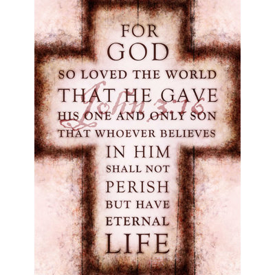 " Cross John 316 "