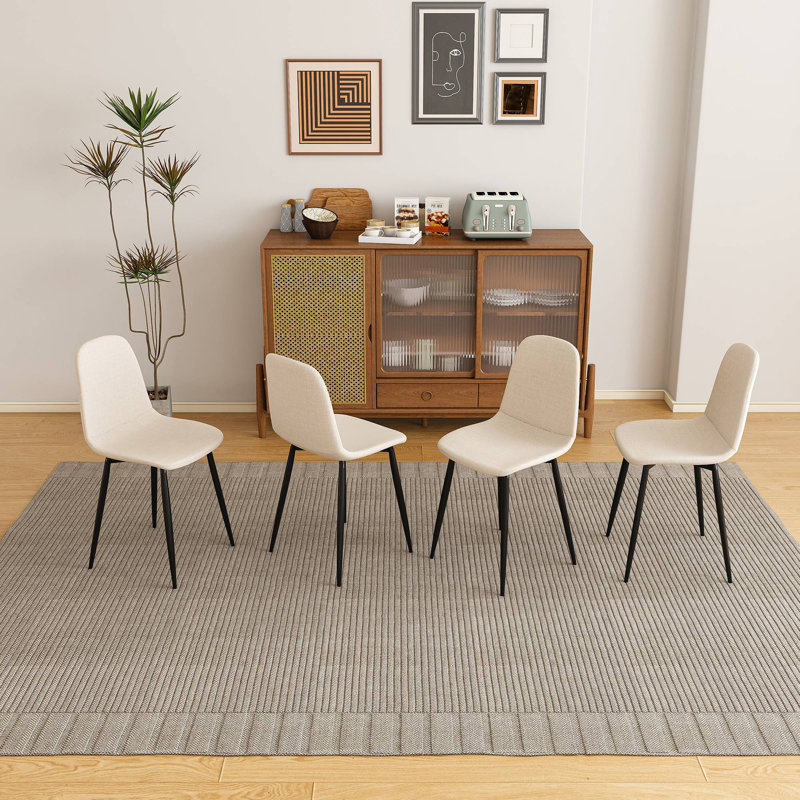 Chaises de salle à manger Modern, Beige