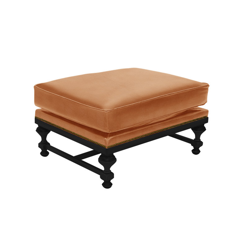 Ottoman, Lush Moss, French Ivory