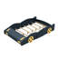 Lit plateforme pour voiture de course double - bleu foncé et jaune avec rangement solide et fabrication en bois massif-248128432-248128445