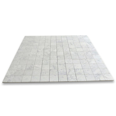 12" x 12" Marble Grid Mosaic Wall & Floor Tile