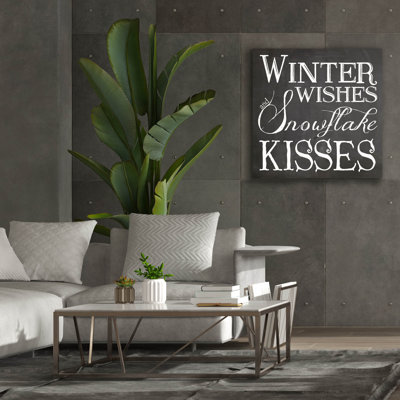 'Christmas Chalk 5' by Erin Clark Canvas Wall Art
