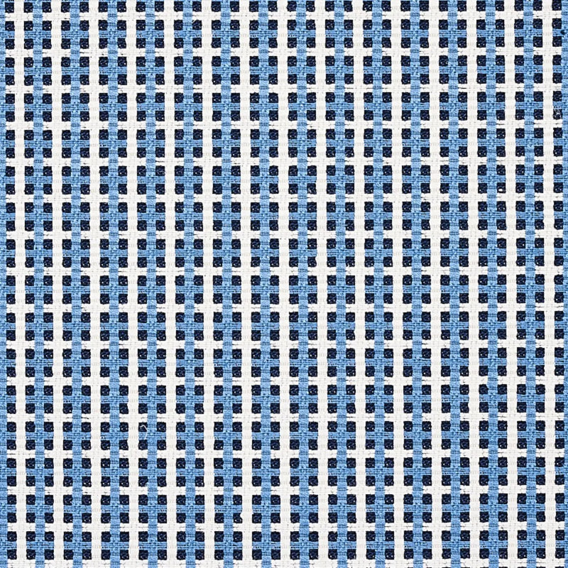 Tissu Crosstown, Bleu carreau