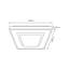 Cameron Plastic LED Flush Ceiling Light