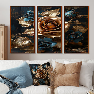 Crombach - Roses Wall Art Print Set