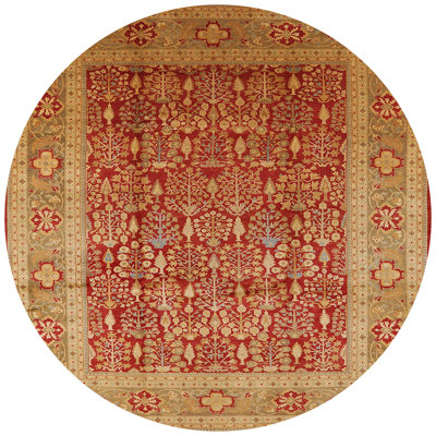 Tapis oriental rouge / brun clair