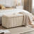 Temon Modern Upholstered Storage Bench with Flip-Top Lid - Frame Entryway Bench for Bedroom with Cushioned Seat-283132144