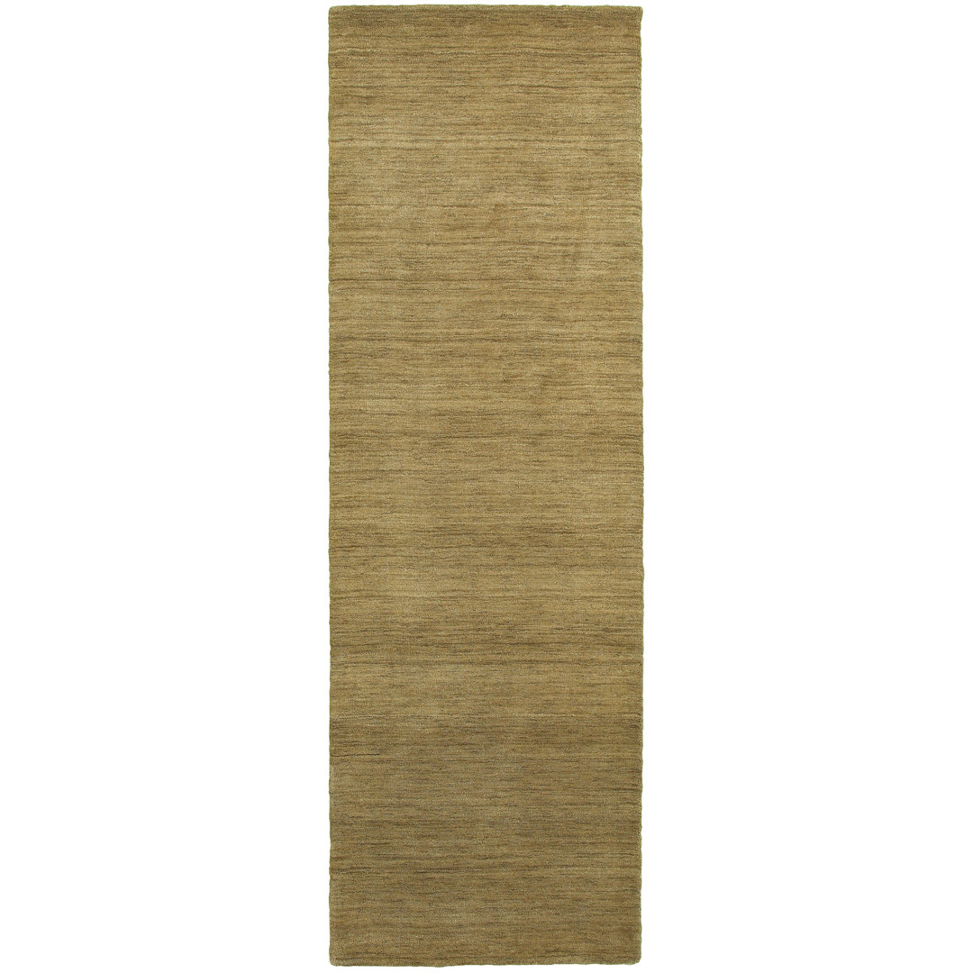 Barrientos Handmade Tufted Wool Gold Area Rug Brayden Studio® Rug 
