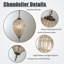 Lustre Empire français à 3 lumières en cristal, fini bronze antique, à intensité variable, style vintage, idéal pour salle à manger, hall d'entrée ou chambre.