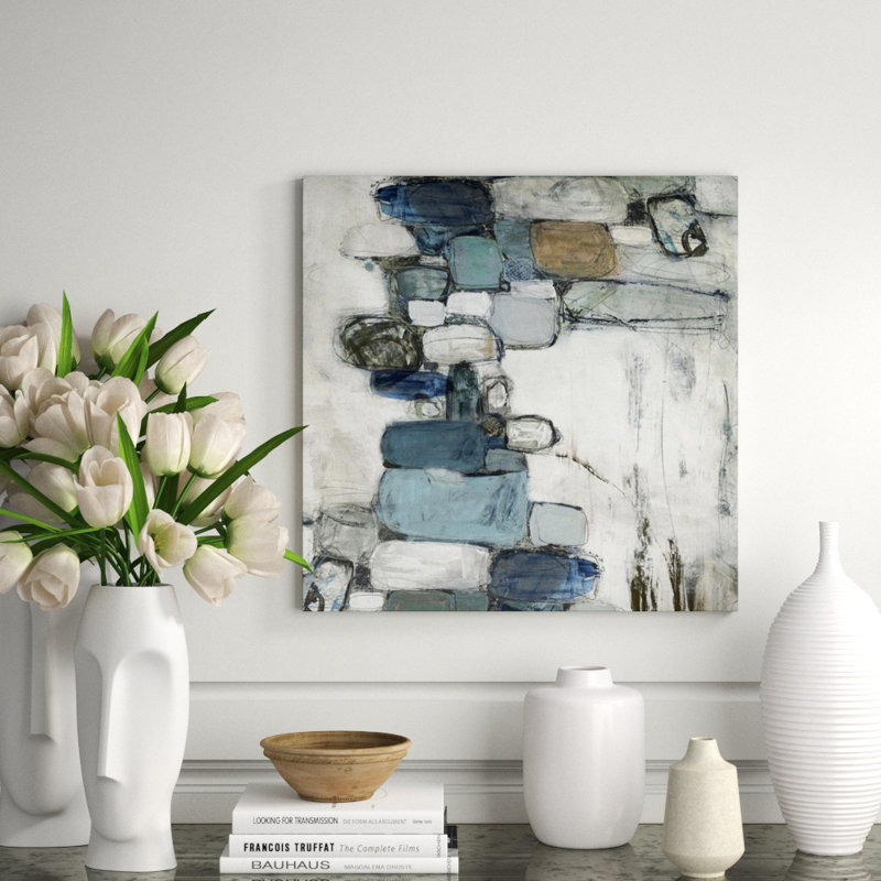 Rhapsody Painting by Isabella Burton, Glass Coat, 40" H x 40" W x 1.5" D