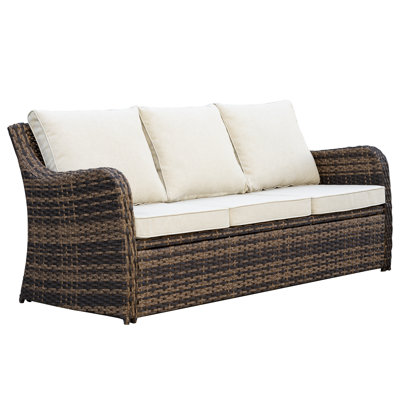  3-Person Aluminum Sofa Seating Group