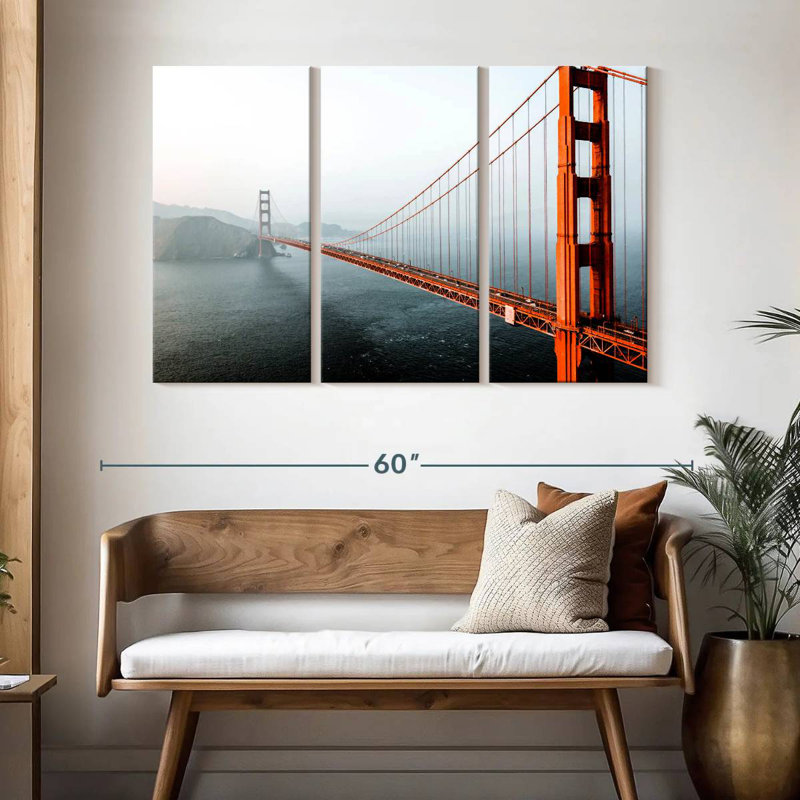 Hazy Golden Gate Bridge, H 32 po x l 50 po