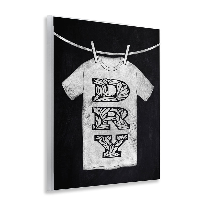 Laundry Dry Ornate Letters Wall Plaque, design by Marcus Prime
