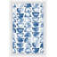 Stack Of Blue Semicircles - Single Picture Frame Painting-107658422
