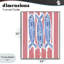 Giclée encadrée de sardines américaines sur rayures roses, design par Nola James-130746526-130746521