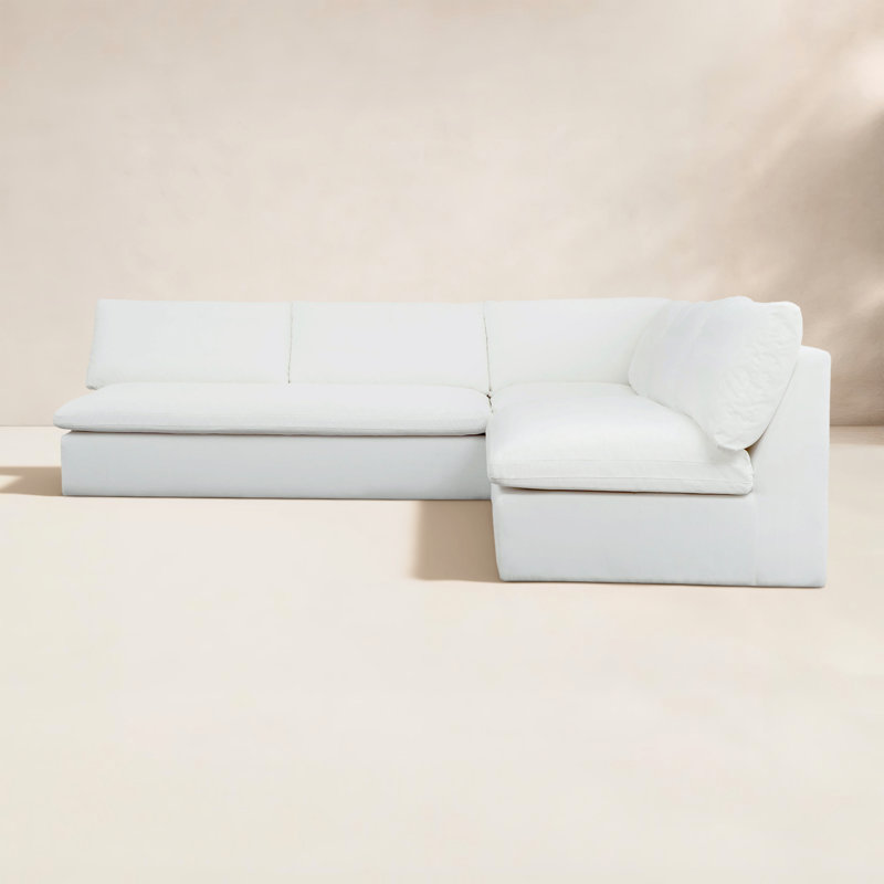 Wilkie Outdoor Modular 3 Piece, White