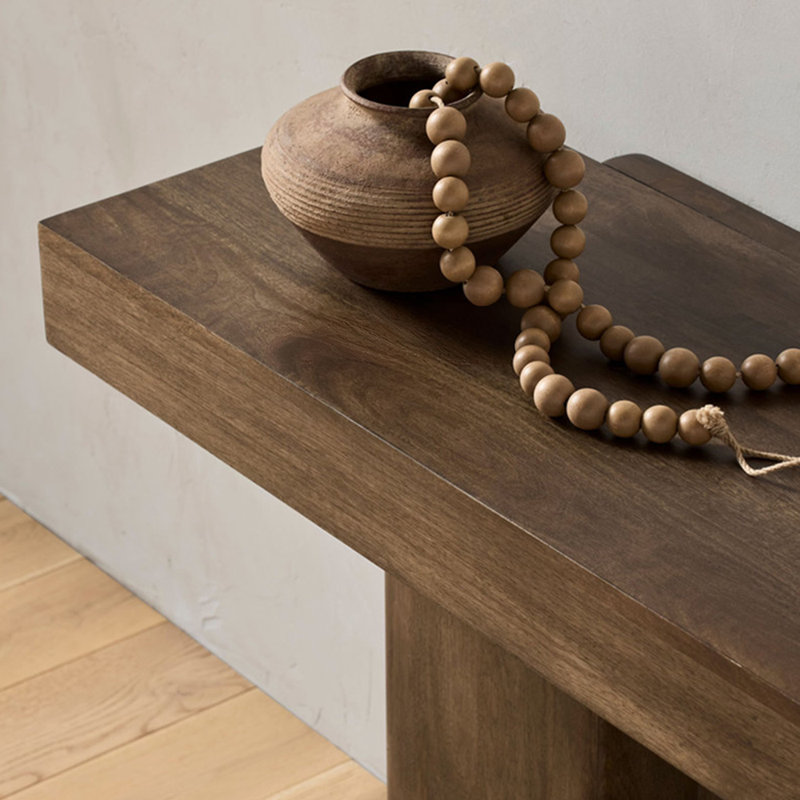 Retro-style simple console table, 29.9" H x 63" W x 15.7" D