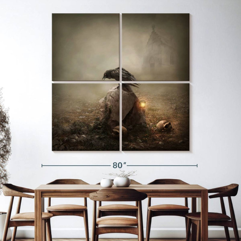 Hitzel Crow, 74" H x 74" W