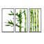 Bamboo Branches In The Forest III - 3 pièces, reproduction sur toile-1259754019-1259754012