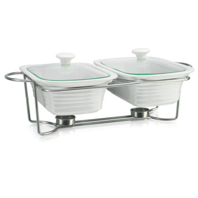 Natura Rectangle Double Baker with Lid