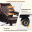 Fauteuil de bureau pour personnes lourdes de 500 lb avec siège à ressorts et chaise de bureau 360 po