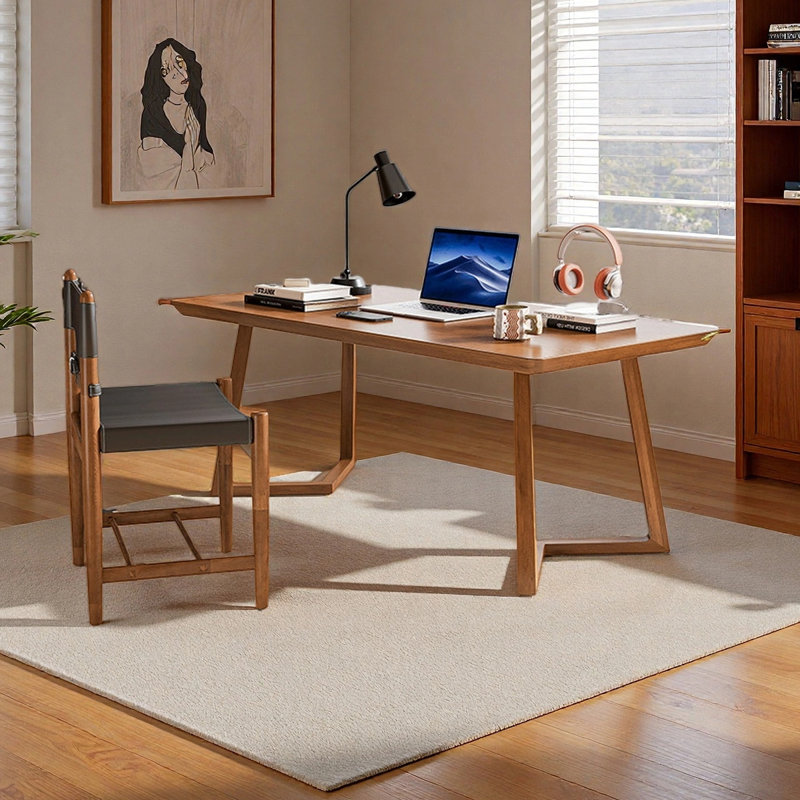 Bureau minimaliste de style médiéval, H 29,53 po x l 55,12 po x P 27,56 po