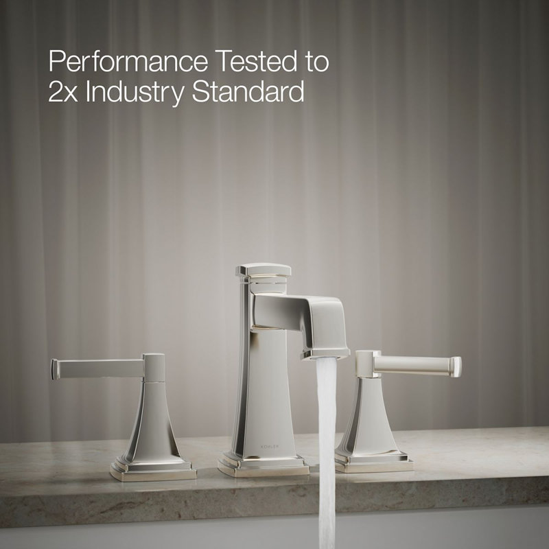 Riff Bath Faucet Trim With Diverter Spout, Vibrant Polished Nickel