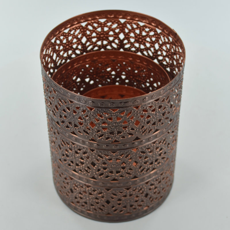 3 Piece Metal Tabletop Votive Holder Set