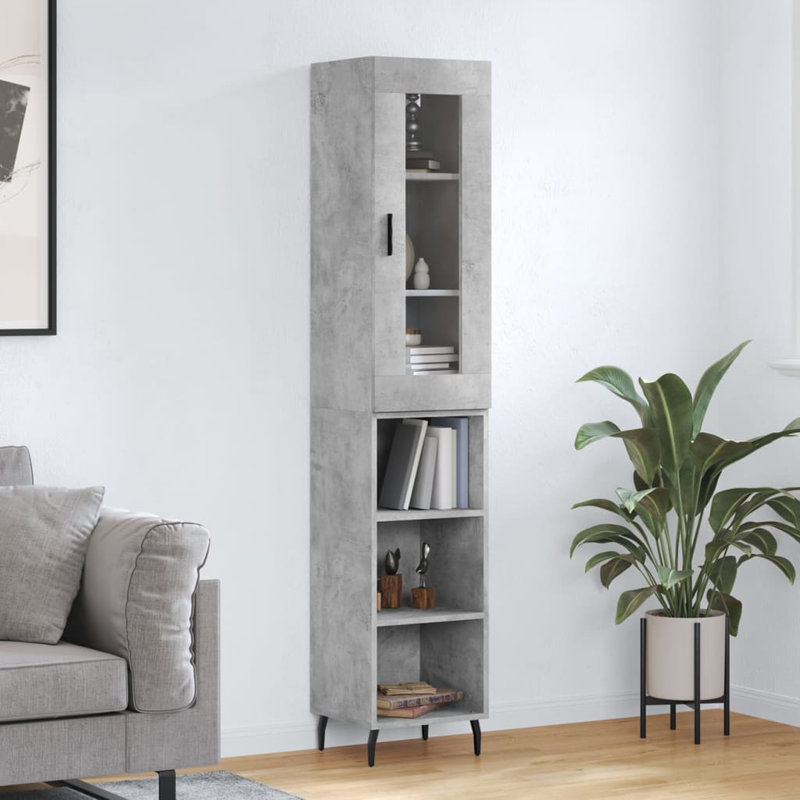 Ramford 34.5cm Sideboard, Concrete Grey