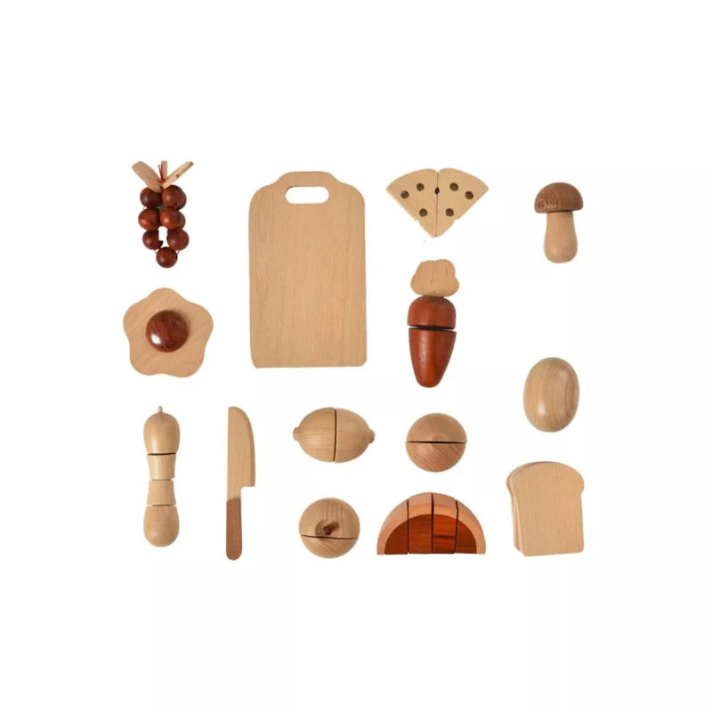 Preschool Play Food with Kitchen Accessories