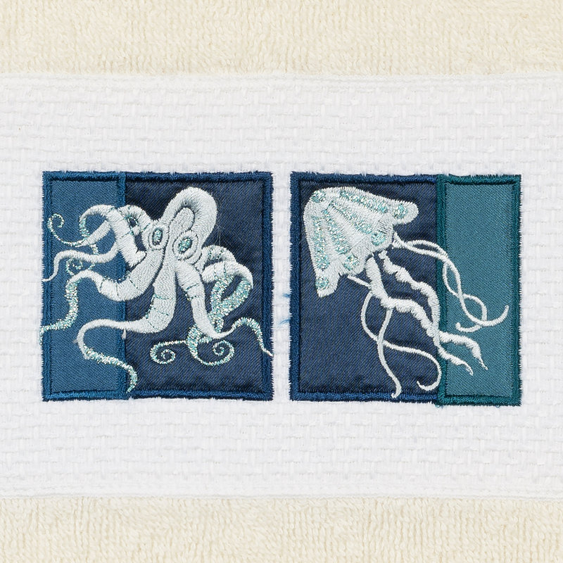 AVA 100% Turkish Cotton Ava Towel Set, Cream, 1 Piece Hand Towel