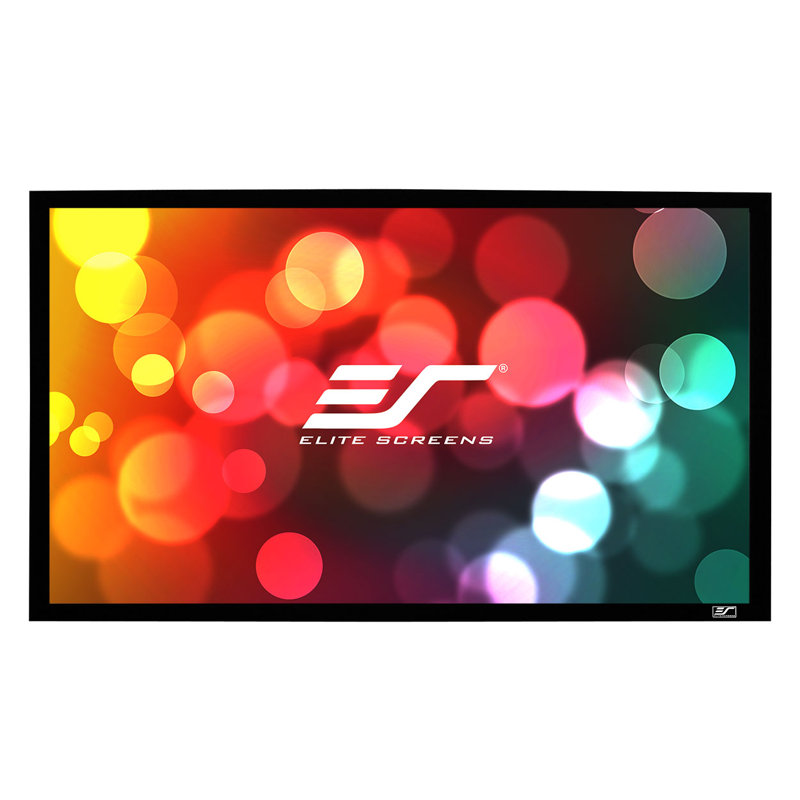 Elite Screens Fixed Frame Projector Screen Projector Screen, 138" Diagonal