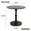 Table d'appoint ronde de 23 po - table d'appoint moderne avec pieds en bois massif pour le salon, la chambre à coucher et les petits espaces-1046464144