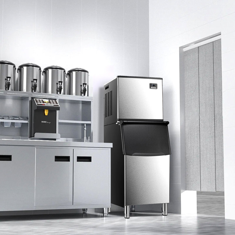 352 Lbs/day Ice Machine Commercial, 160 Cubes Per Batch, 20 Min Fast Freeze, With Digital Timer & Self-cleaning Function