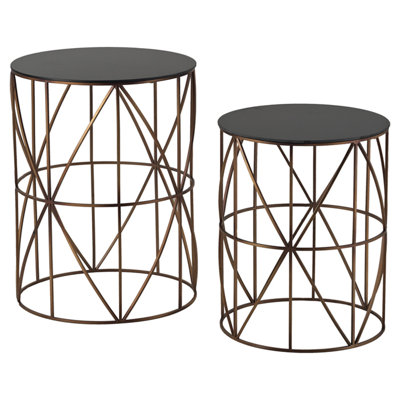 Hepp Drum 2 Piece Nest of Tables