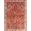 Tapis oriental en laine orange / gris Karnig-459550258