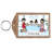 Personalized Tub Time with 1 Child Wooden Key Chain