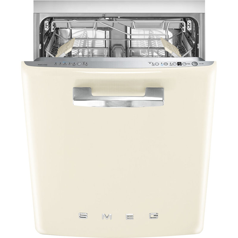 24" Smeg Retro Dishwasher, Cream