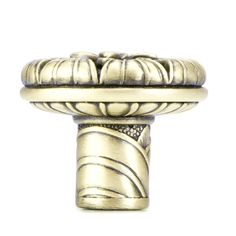 KEY LARGO KNOB 1-1/8”; BURNISH BRASS, Burnished Brass