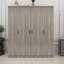Armoire 4 portes avec tiroir coulissant-1437769371