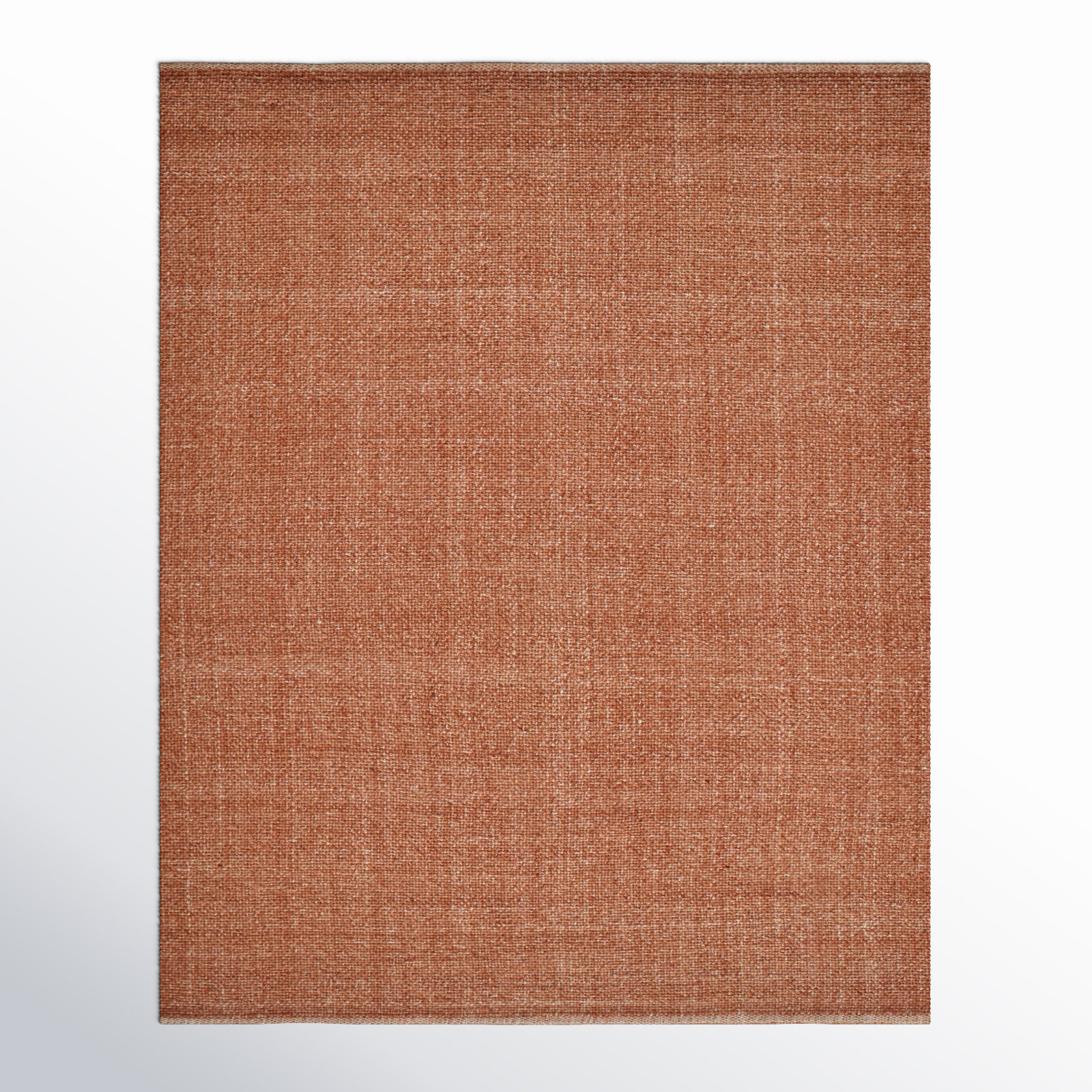 Fleurette Handmade Performance Orange Indoor/Outdoor Rug, Rectangle 12' x 15'