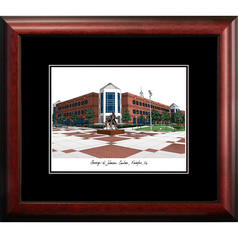 Cadre photo en lithographie ncaa george mason patriots academic