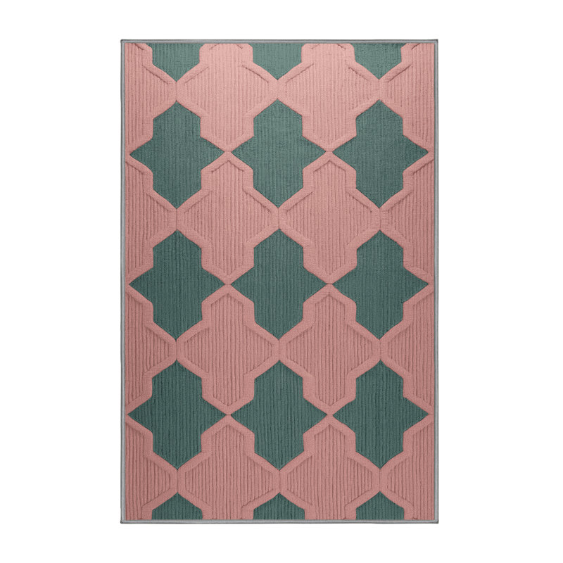 Tapis brun treillis lavable à la machine, Tapis de couloir 2 pi x 4 pi