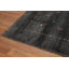 Tapis gris anthracite en laine de style Gabbeh 5 x 8