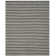Canyon Wool Striped Area Rug in Black/Beige