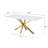 Venera Rectangular Faux Marble Dining Table White
