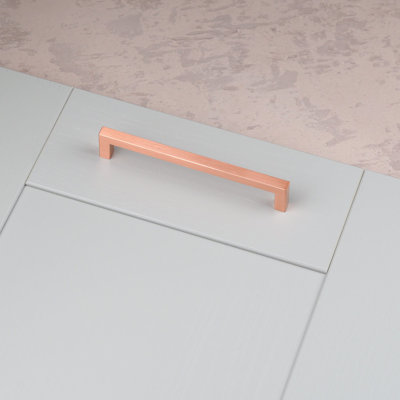 Satin Copper Square D-Bar Handles 
