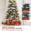 Sapin de Noël pré-éclairé 6 pi avec éclairage réglable et pommes de pin 6 pi-640118519